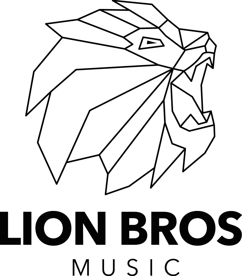 lion bros music logo full_black_v1