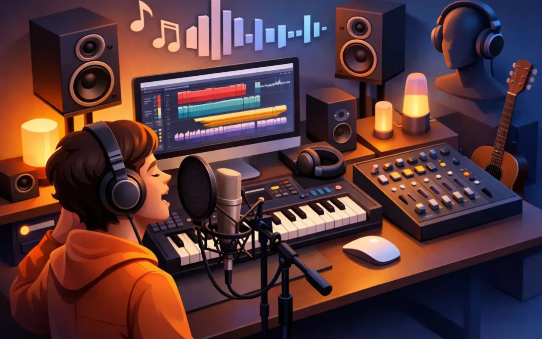 Musikproduktion für Sänger mit echtem Charakter